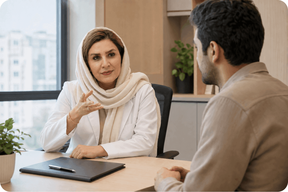 گفتوگوی دکتر هلاله خوشبخت در مطب